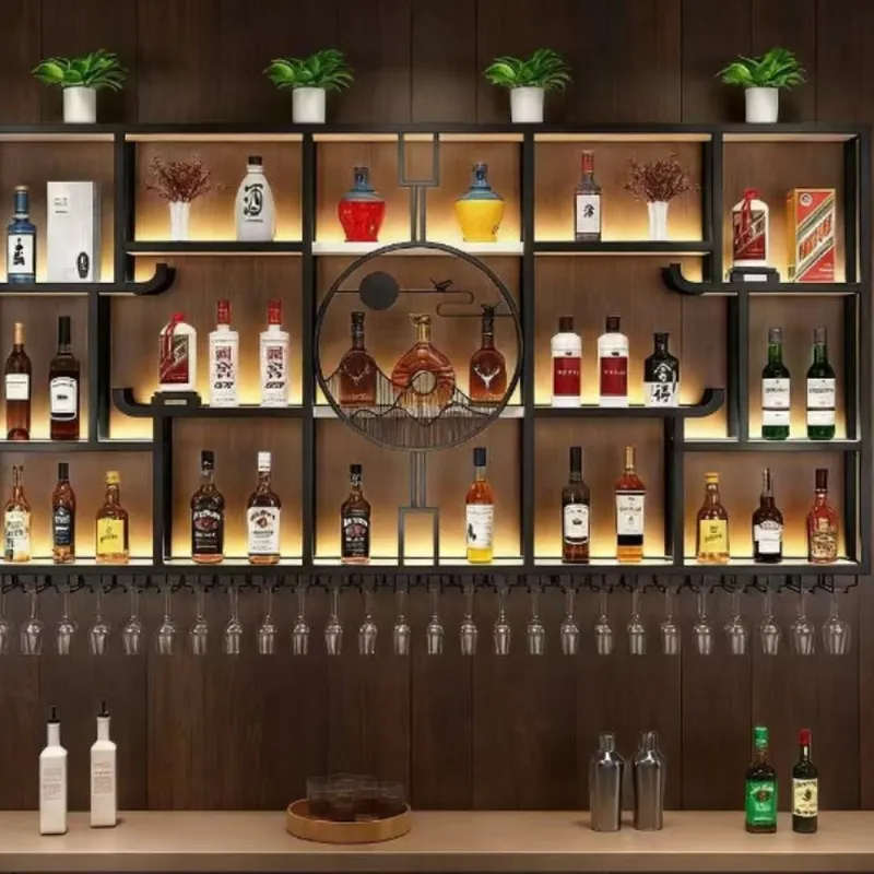 Wine & Beer Unlimited Spirits Photos - Endüstriyel Ferforje Duvara Monte Şaraplık Bar