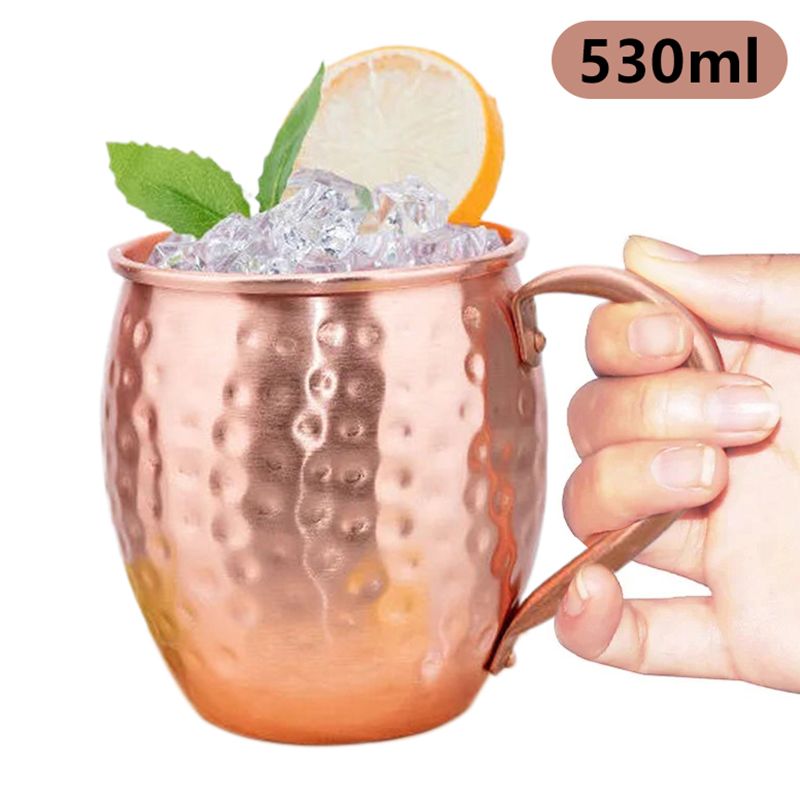 Wine Beer Cocktail - 【F】530ml %100 Bakır Moskova Mule Kupa