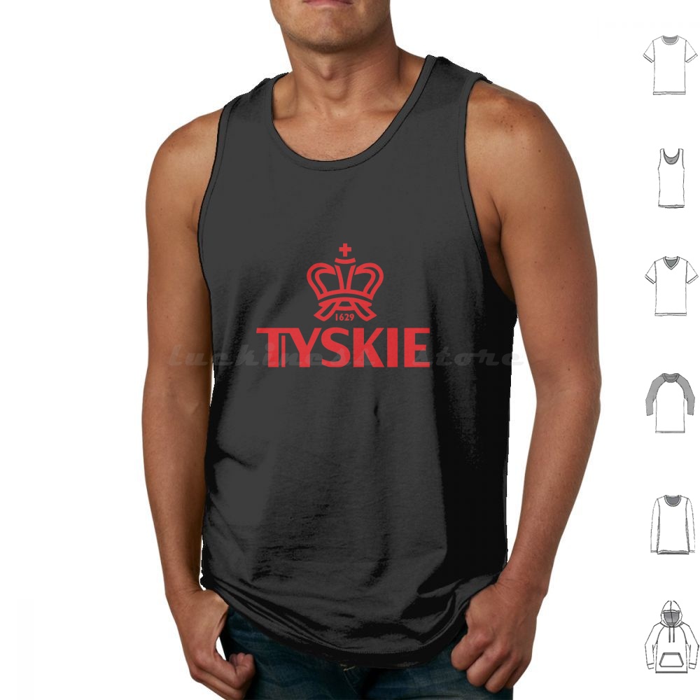 Beer Wine Gin - Tyskie Kolsuz Tişörtler Baskılı Pamuklu Likör