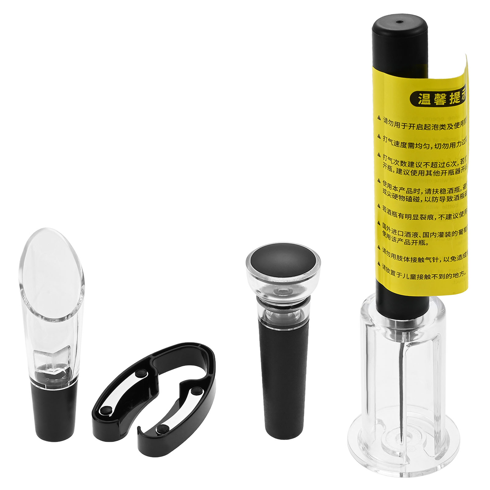 Wine Stopper Vacuum - 4 adet taşınabilir hava basıncı pompası
