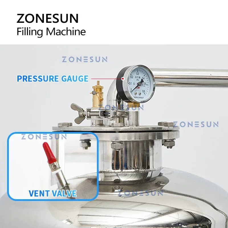 Wine Beer And - ZONESUN Gazlı İçecekler İzobarik Dolum Makinesi