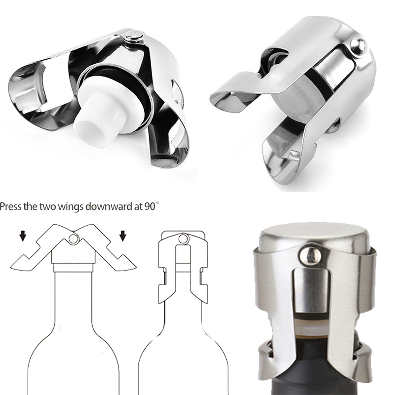 Wine Stopper Vacuum - Şampanya Tıpa Köpüklü Şarap Stoper Şarap