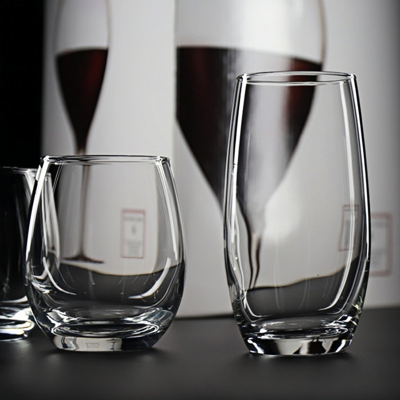 Wine Beer Cocktail - 2 adet viski bardağı şeffaf viski
