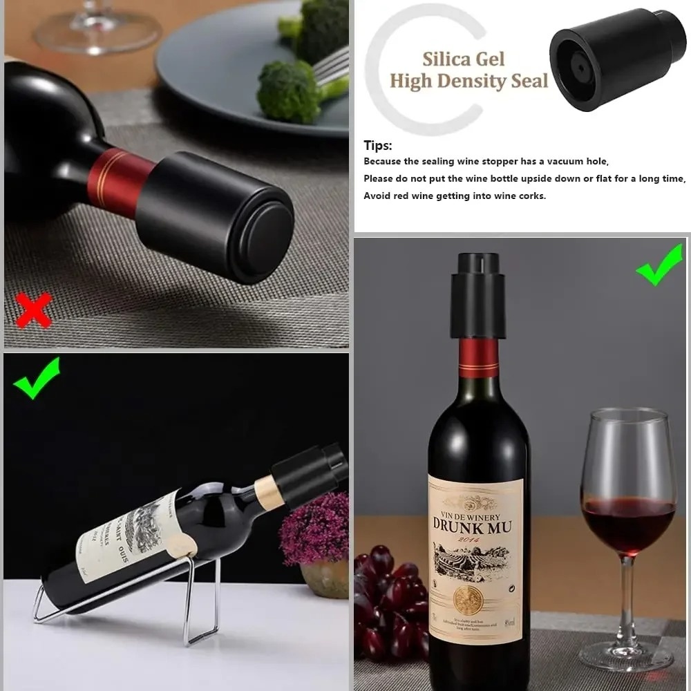 Yeniden Kullanılabilir İtmeli  - Wine Stopper Vacuum incelemesi ve fiyatı