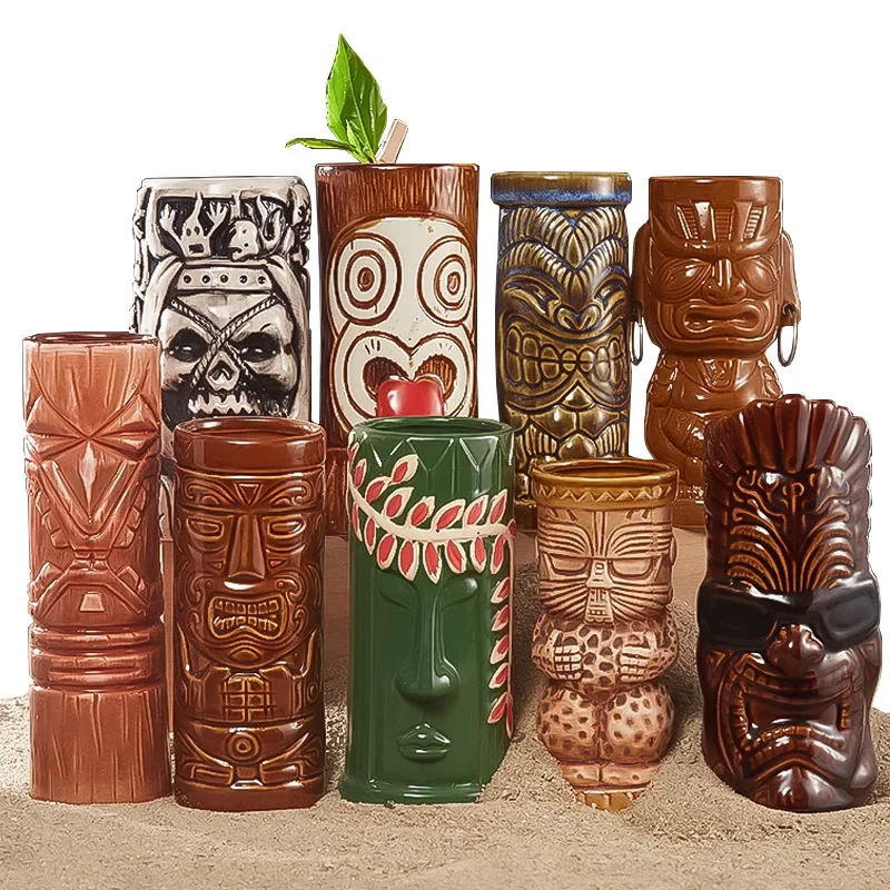 60 tipi hawaii Tiki kupa seram - Wine Beer Cocktail incelemesi ve fiyatı