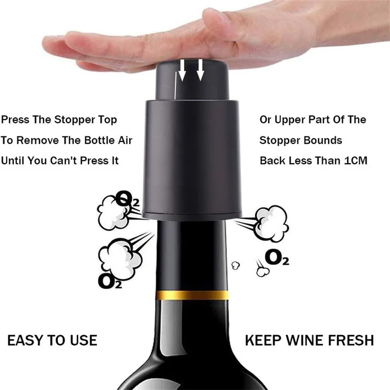 Zaman ölçeği kaydı ile vakum ş - Wine Stopper Vacuum incelemesi ve fiyatı