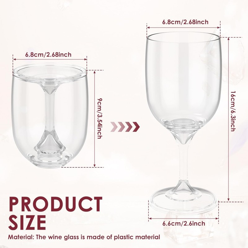 Katlanır Şarap Bardağı Şeffaf  - Wine & Beer Unlimited Spirits Photos incelemesi ve fiyatı
