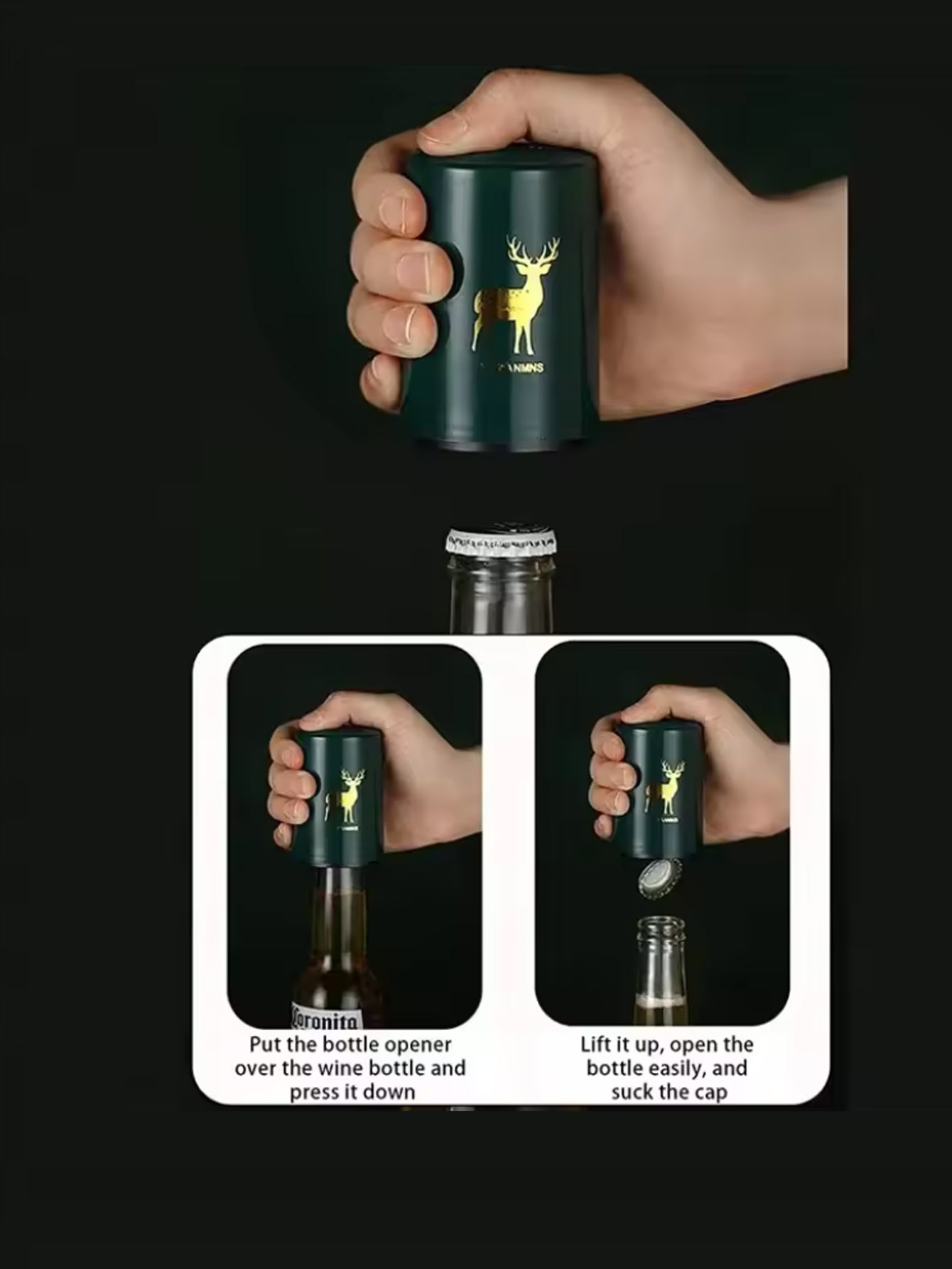 1 adet otomatik bira şişe açac - Wine In Beer Bottle incelemesi ve fiyatı