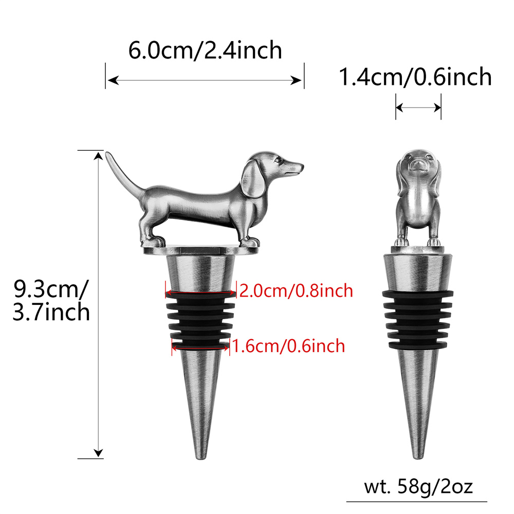 Şarap Şişesi Tıpası Dachshund  - Wine Stopper Vacuum incelemesi ve fiyatı